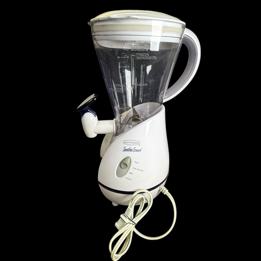 Back To Basics Smoothie Freeze‎ Blender Smoothie Maker 42oz with Dispenser Read